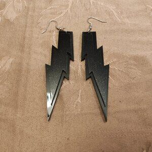 Just Follow Retro Lightening Bolt Earrings, Excellent Used Condition! (EUC)